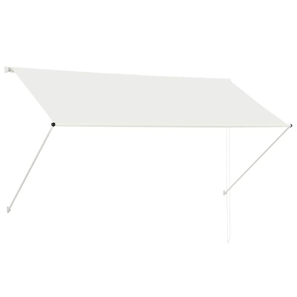 vidaXL Auvent rétractable 250x150 cm Crème