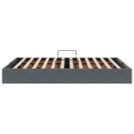 vidaXL Lit de Rangement avec stockage Gris foncé 135 x 190 cm Velours