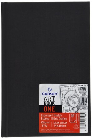 Bloc Croquis ARTBOOK ONE Format A4 200 Pages 100g Noir CANSON