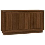 vidaXL Buffet chêne marron 102x35x55 cm bois d'ingénierie