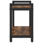 vidaXL Étagère Chêne fumé 60 x 30 x 50 cm Bois d'ingénierie