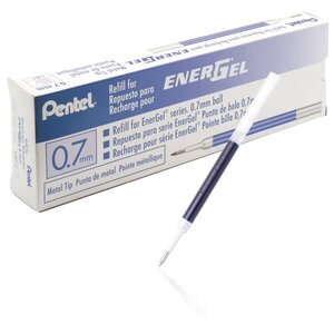 Recharge LR7 pour Roller Energel Liquide Pointe 0 7 Tracé 0 35 mm Bleu x 12 PENTEL