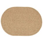 vidaXL Tapis ZIZUR Marron PP