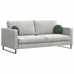 vidaXL Coussins de siège 2 Pièces Vert foncé Ø 30 cm