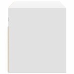 vidaXL Meuble TV mural avec lumières LED blanc 100x31x35 cm