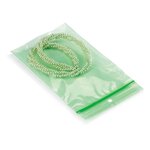 Sachet plastique zip vert translucide 50 microns (lot de 1000)