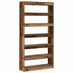 vidaXL Bibliothèque Marron Bois d'ingénierie