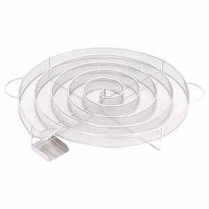vidaXL Générateur de fumée froide rond 33 5 cm acier inoxydable