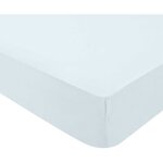Drap housse 60 x 120 cm - Jersey - bleu clair