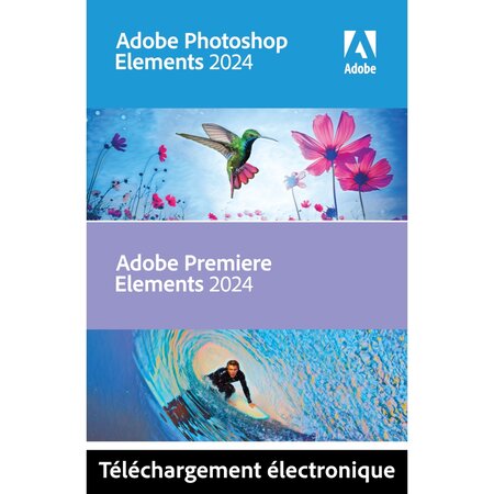 Adobe photoshop elements & premiere elements 2024 - licence perpétuelle - 2 mac - a télécharger