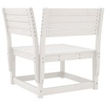 vidaXL Salon de jardin 5 Pièces blanc bois massif de pin