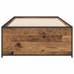 vidaXL Cadre de lit Bois ancien 80 x 200 cm Bois d'ingénierie