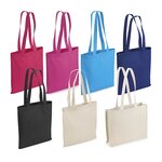 Sac coton noir sans soufflets 38 x 42 cm (lot de 10)