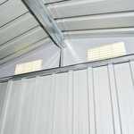 vidaXL Abri de stockage pour jardin Métal Vert 204 x 132 x 186 cm