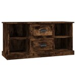 vidaXL Meuble TV chêne fumé 99 5x35 5x48 cm bois d'ingénierie