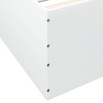 vidaXL Cadre de lit sans matelas blanc 100x200 cm