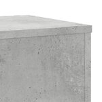 vidaXL Supports pour plantes 2 Pièces gris béton bois d'ingénierie