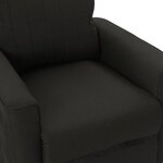 vidaXL Fauteuil de massage Noir Tissu