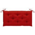 vidaXL Balancelle 2 places feuilles de palmier et coussin 202cm Bambou