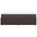 vidaXL Sommier à lattes de lit avec matelas Marron foncé 120x200 cm