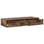 vidaXL Tiroirs de lit Chêne fumé 80x36.5x16.5 cm Bois reconstitué