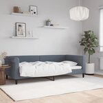 vidaXL Lit de repos sans matelas gris foncé 90x200 cm velours