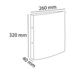 Classeur a4 2 anneaux 30mm iderama - jaune - x 10 - exacompta