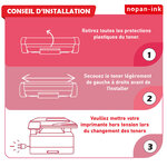 Nopan-ink - toner x1 - cs417 cx 417 cx 517 cs517 (magenta) - compatible pour cs 417dn cx 417de cx 517de cs 517de cs 417dn cx 417d