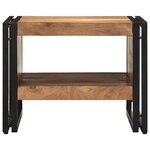 vidaXL Table basse 50x50x38 cm bois massif acacia