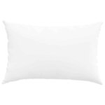 vidaXL Coussins de canapé 2 Pièces Blanc 60 x 40 cm tissu