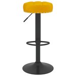 vidaXL Tabourets de bar lot de 2 jaune moutarde velours