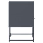 vidaXL Tables de chevet 2 Pièces anthracite 36x39x60 5 cm acier
