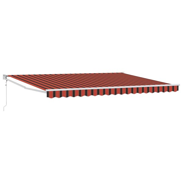 vidaXL Auvent Orange et marron 450 x 300 x 165 cm Polyester et métal