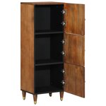 vidaXL Meuble Haut Marron Miel avec accents dorés Bois de Manguier Massif