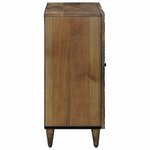 vidaXL Buffet Marron 90 x 33 5 x 75 cm Bois de mangue massif