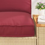 vidaXL Set de coussins de palette 2 Pièces Noir Tissu Oxford