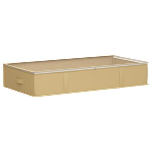 vidaXL Boîte de rangement avec fenêtre transparente Crème