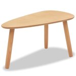 vidaXL Ensemble de tables basses 2 Pièces Bois de pin massif Marron