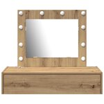 vidaXL Table de Toilette Marron 83 x 40 x 70 cm Bois d'ingénierie