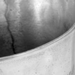 vidaXL Seau à champagne Aluminium solide 39x29x71 cm Argenté