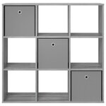 vidaXL Buffet avec tiroir Gris Sonoma 102 x 31 x 99 5 cm
