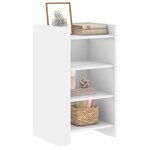 vidaXL Buffet blanc 45x35x75 cm bois d'ingénierie