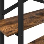 vidaXL Étagère Chêne fumé 100 x 33 5 x 102 cm Bois d'ingénierie