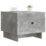 vidaXL Table basse Gris béton 49 x 50 x 40 cm Bois d'ingénierie