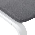 vidaXL Repose-pied Gris foncé 51x41x40 cm Tissu