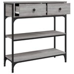 vidaXL Table console sonoma gris 72 5x25x75 cm bois d'ingénierie