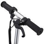 Vidaxl trottinette électrique avec led 120 w noir