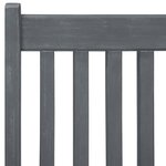 vidaXL Ensemble à manger d'extérieur 7 Pièces Bois d'acacia solide Gris