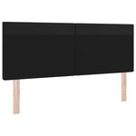 tête de lit vidaXL design simple noir 140 cm en simili cuir