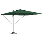 vidaXL Parasol Vert 286 x 284 x 270 cm Aluminium et polyester